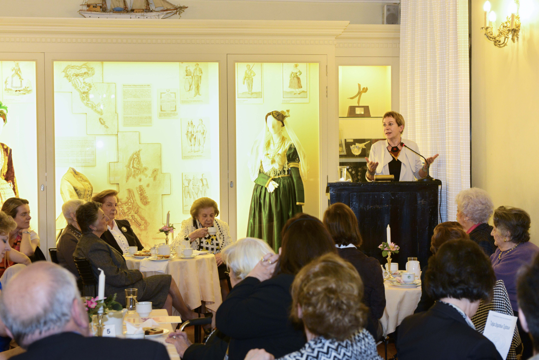 From the annual tea of the Section in 2014, with speaker Ms. Lena Divani