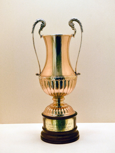 The Prize that was awarded to the Folk Dance Group of the LtE at the 3rd International Folklore Festival in Gorizia, Italy in 1972