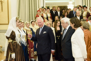 From the official welcome ceremony for Charles, Prince of Wales, in 2018