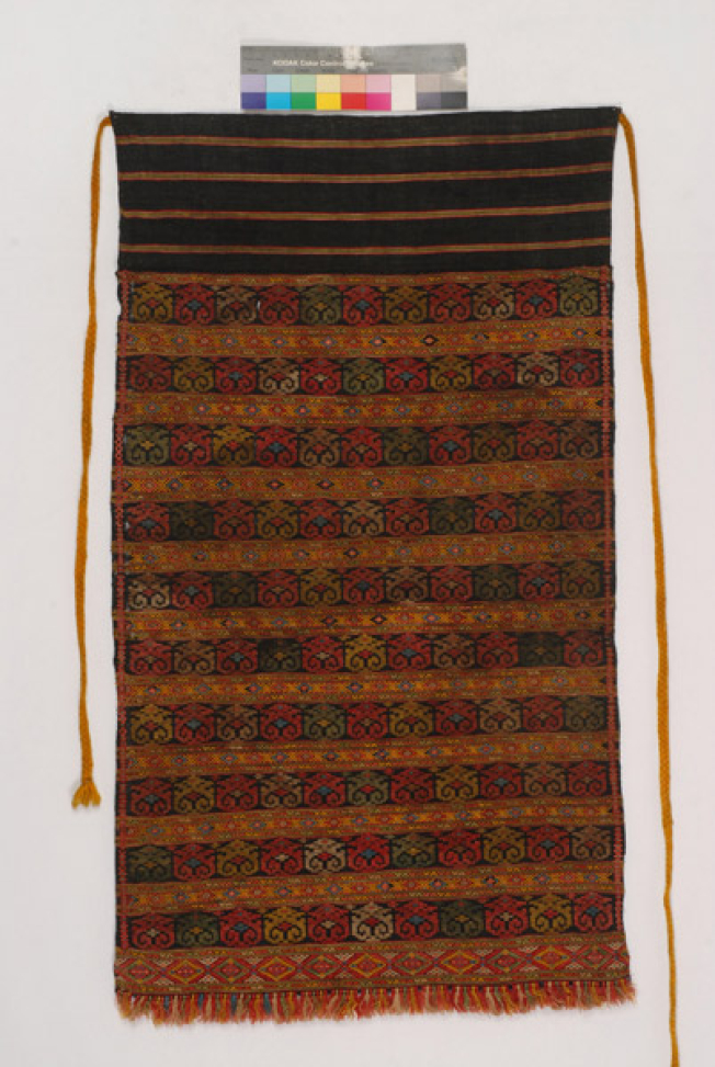 Thymiati apron, traced in the loom