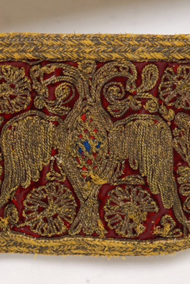 Detail of the decorative motif, double-headed eagle