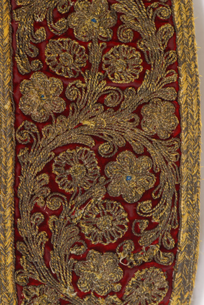 Detail of the decorative motif, vegetal motifs