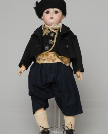 Porcelain doll, in the men's costume of Corfu, from the doll's collection of Queen Olga 