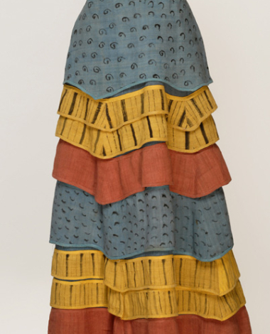 Skirt from the costume of Goddess of Snakes' retinue