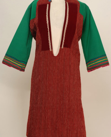 Vlaska chalatza, woollen, sleeved, festive and bridal foustani (dress)