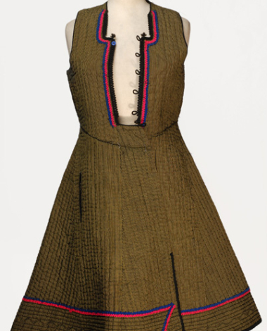 Anderia, women's sleeveless, festive overcoat