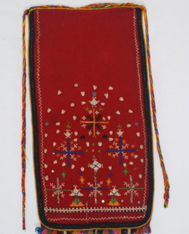 Pode, women's apron made of fullen wool fabric