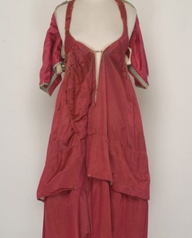 Zatouni, sleeved satin foustani (dress)