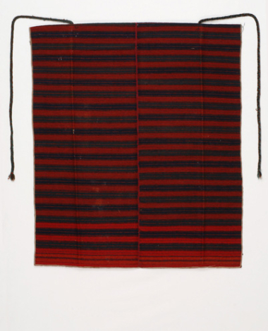 Pileno, woven, woollen apron with fringed edges