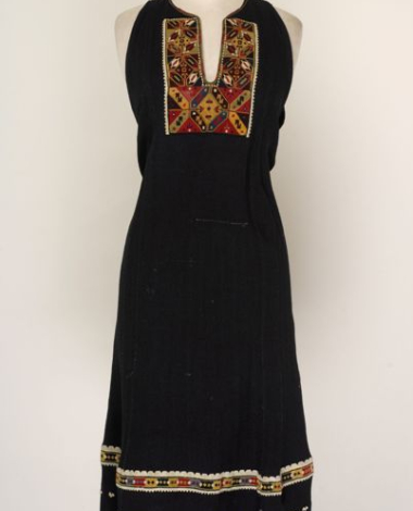 Tsoukna, sleeveless foustani (dress) worn by elderly women from Kavakli