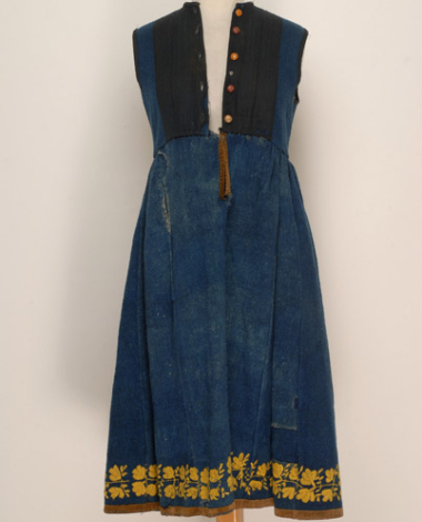 Foustani (dress) made of blue skouti