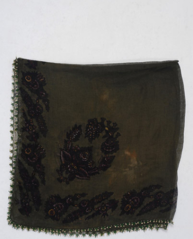 Kouroukla or tsiberka, women`s head kerchief from Cyprus