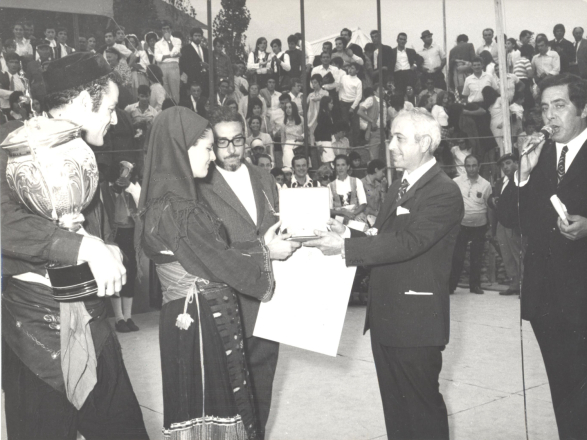 Η Χορευτική Ομάδα κέρδισε το Α΄ βραβείο στο 12Ο Φεστιβάλ Εθνικών Χορών στη Σούζα της Ιταλίας (20 Σεπτεμβρίου 1970)