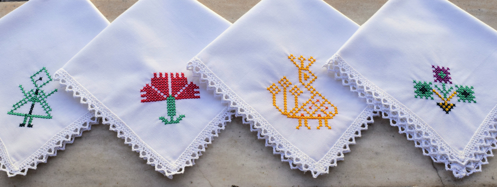 Handkerchiefs from the National Costumes Workshop