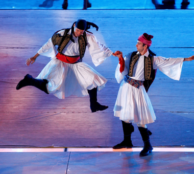 Dancers participate in the closing ceremony for the Athens 2011 Special Olympics World Games