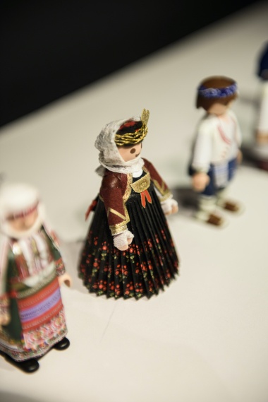 PlaymoGreek. Playmobil figures in regional costumes. Created by Petros Kaminiotis, 2017. Commissioned by the CMLE for the temporary exhibition “I come from my childhood…”. Photo: Studio Kominis.