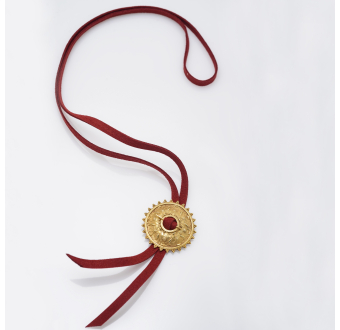 Καρφίτσα/μενταγιόν "βούκλα του Καστελλόριζου" από επιχρυσωμένο ασήμι 925