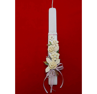 Easter candle "embroidered" (thin)