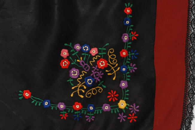 Detail of the embroidered decoration, pardaloudia