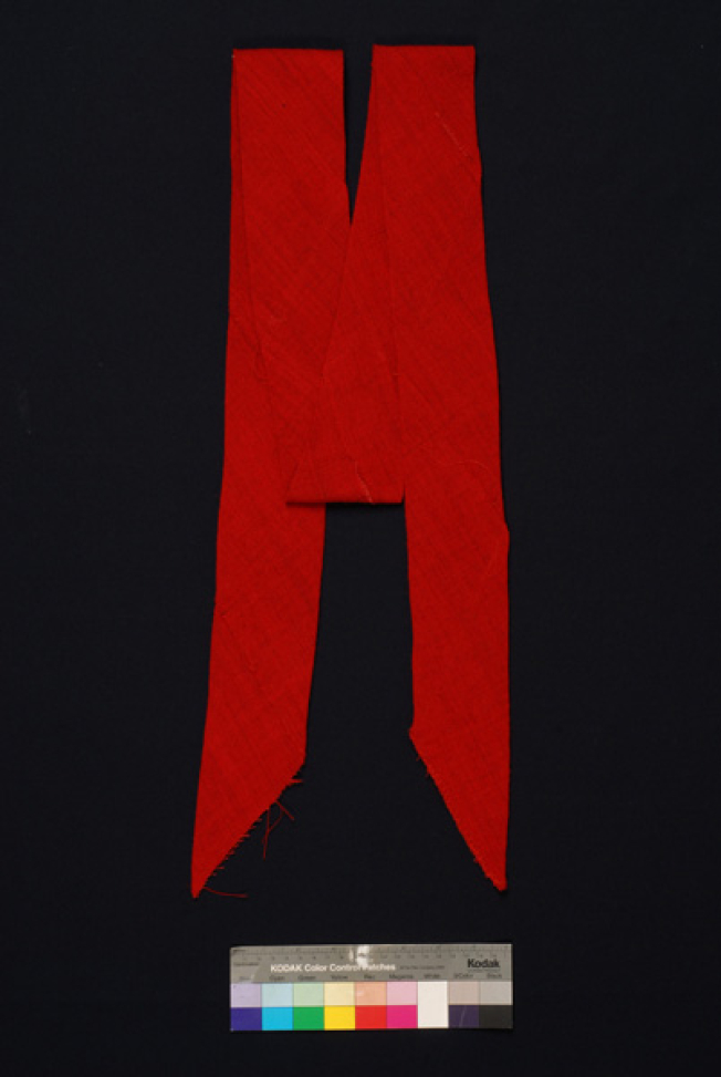 Poes, red handwoven woollen sash