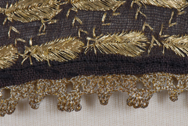 Border, detail of the lace