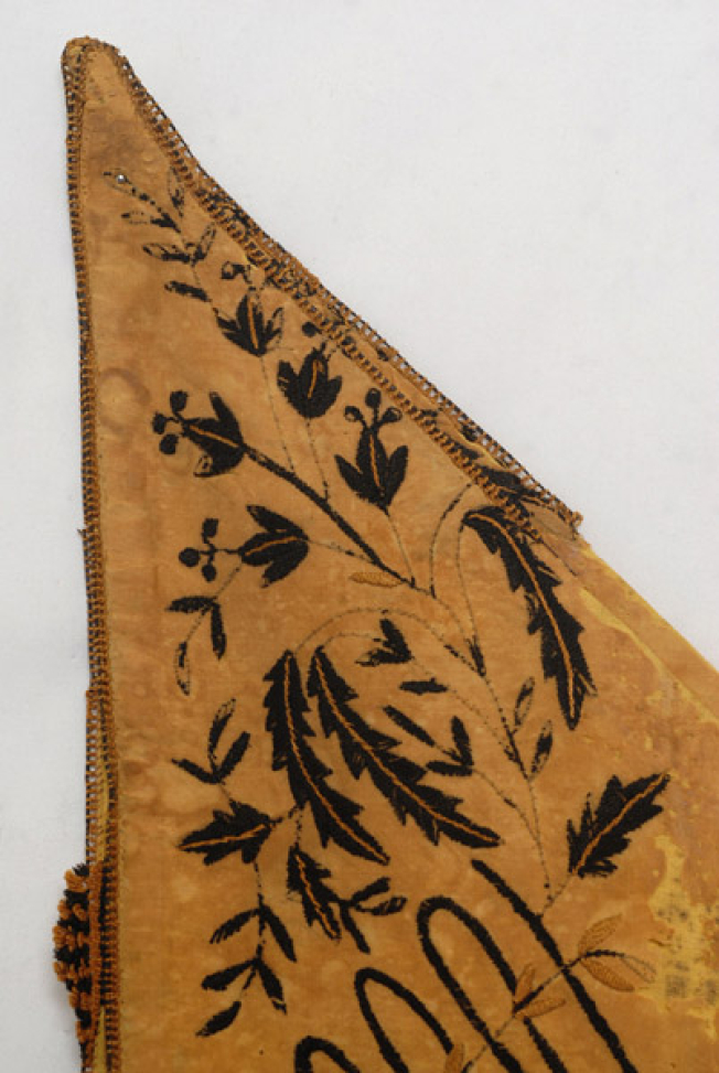 The corner of the kerchief
