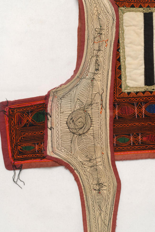 Inner of the yileki, side of the embroideries
