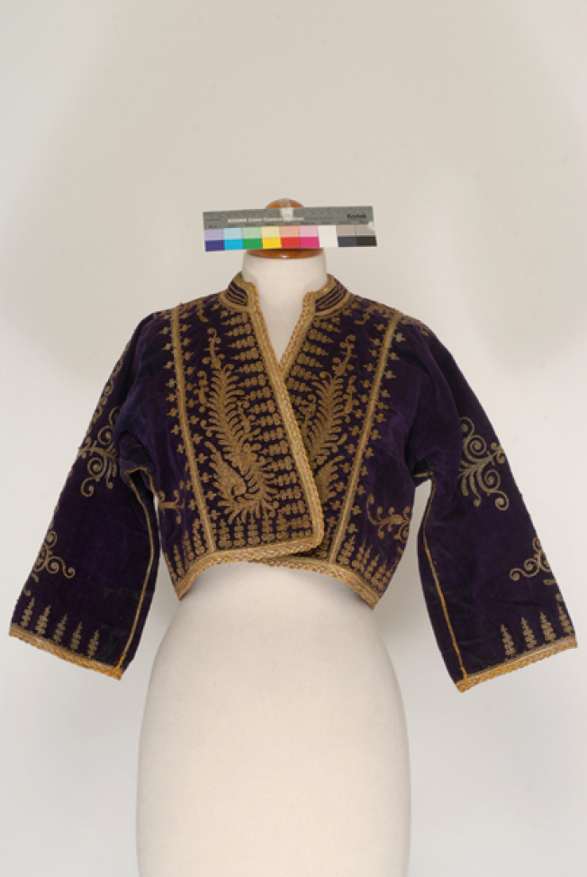 Libades, velvet short sleeved jacket