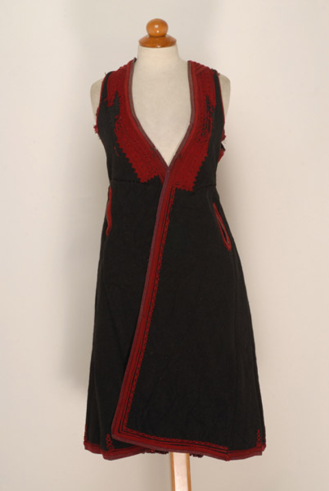 Giourdi, women's, sleeveless, winter overcoat