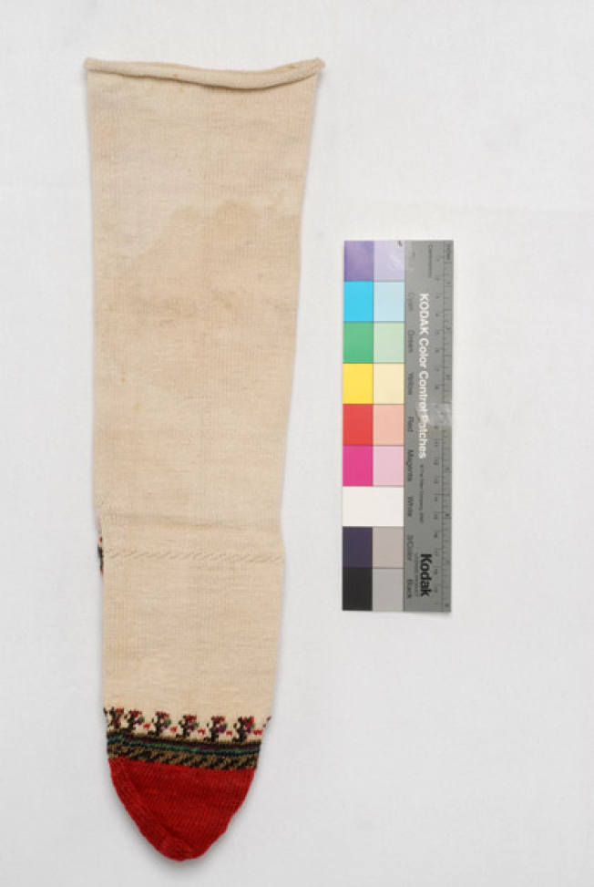 Kokkinofteri stocking, front