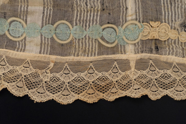 Sleeve, detail of the applique decoration 