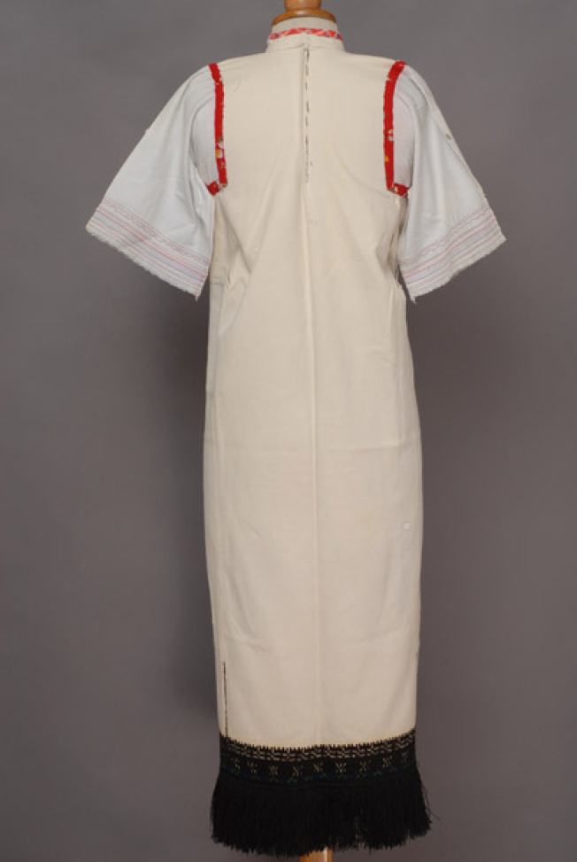 Cotton woven chemise, back