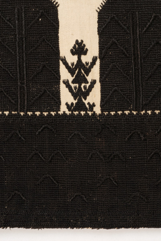 Detail of the border embroidery