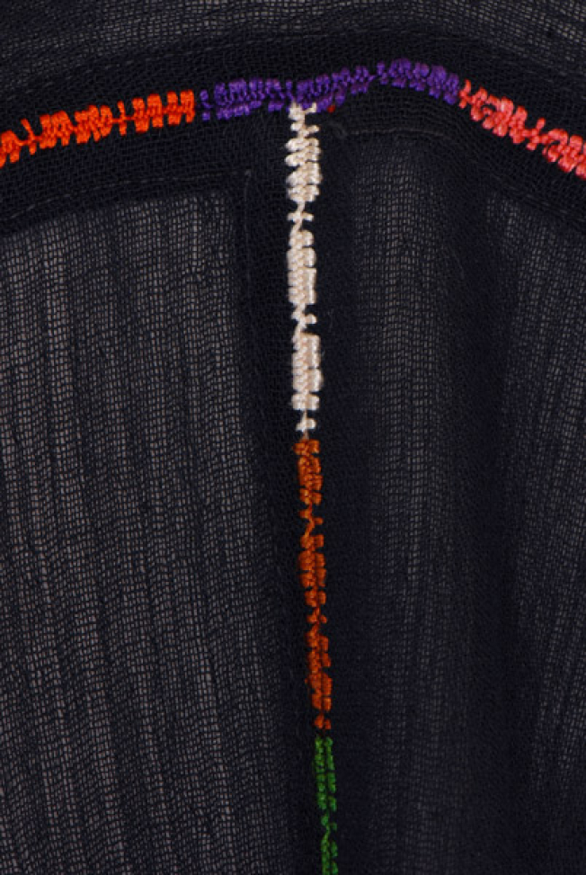 Sleeve, detail of the joint with the bodice