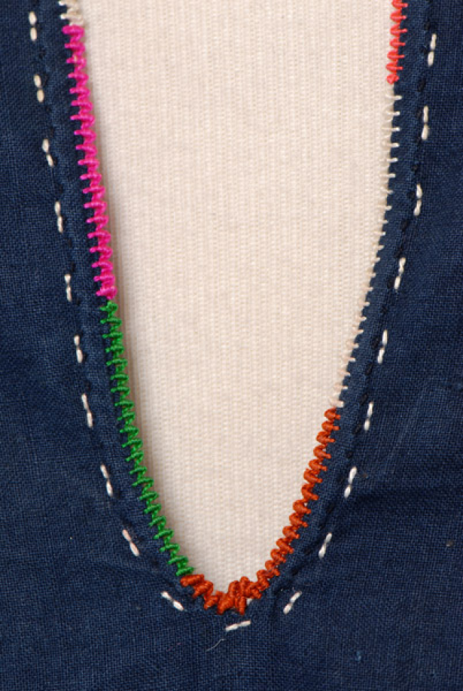 Plastron, detail of the decoration