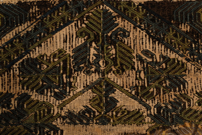 Embroidery with silks, upper part