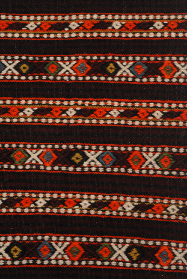 Detail of horizontal decoration with geometric motifs 