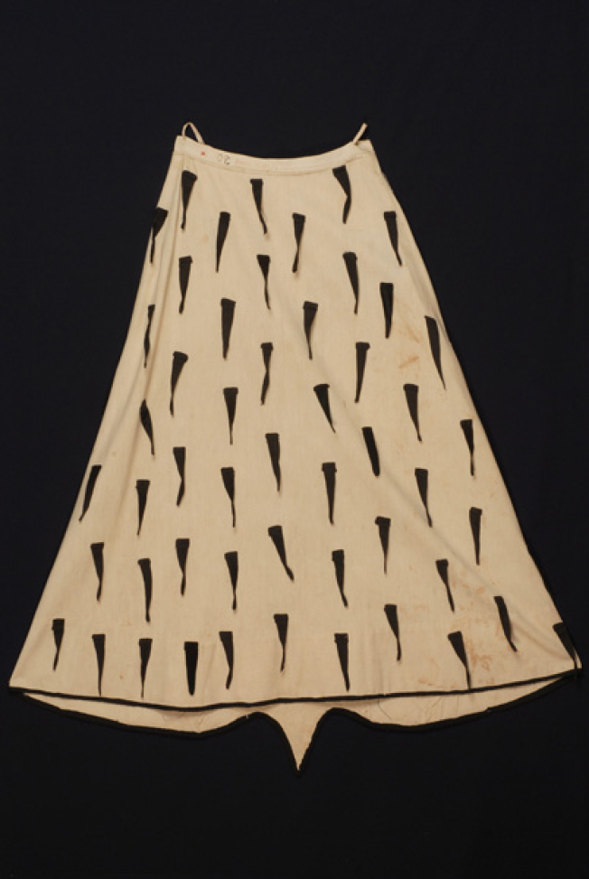 Skirt of a dancer with sistrum