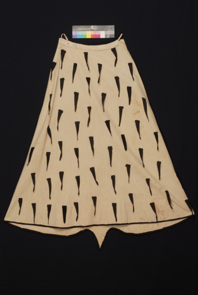 Skirt of a dancer with sistrum
