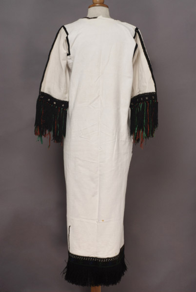White cotton chemise, back