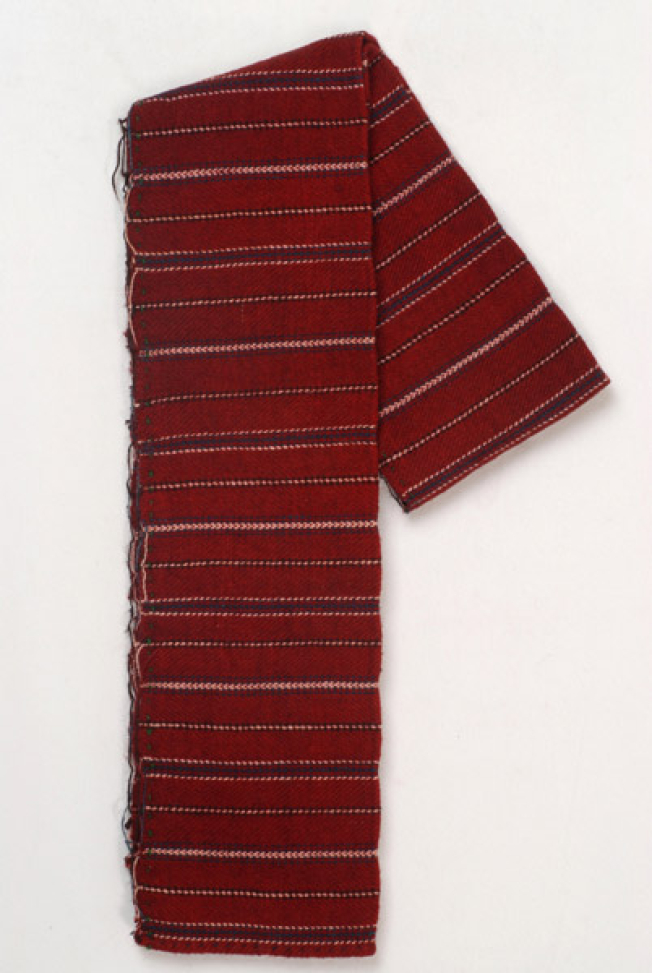 Dimeten poias me chourki, woven, striped sash