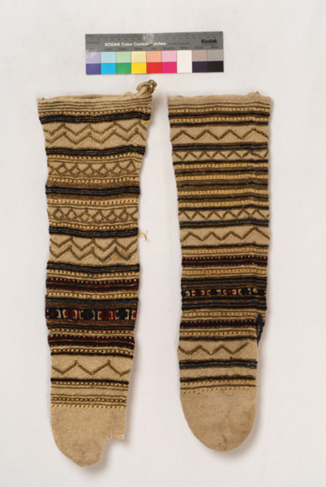Tsaxiria, woollen, men's, festive stockings worn with ta kontosia