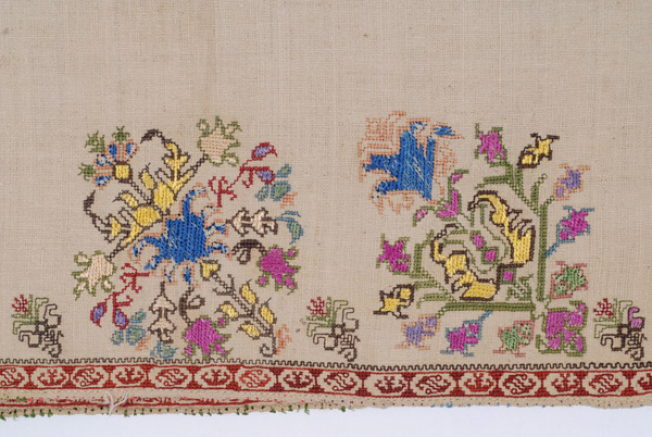 Detail of the embroidered border