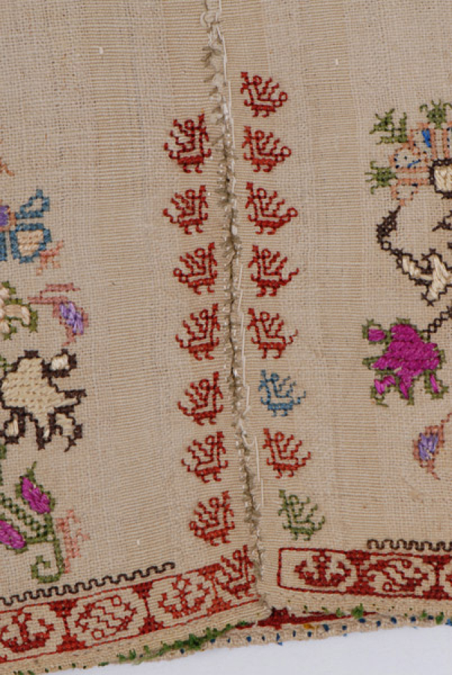 Different embroidered motif