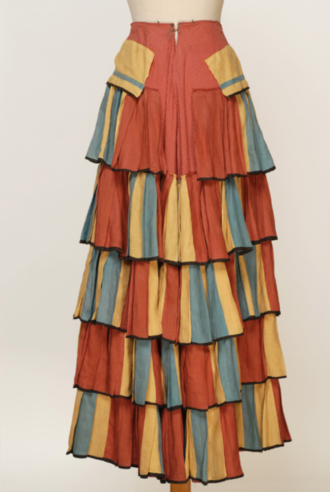 Skirt from the costume of a pilgrim, back