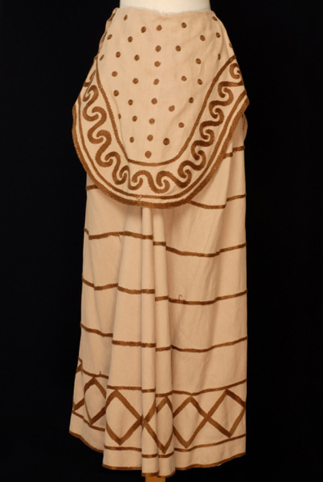 Skirt from the costume: "Bull head", back