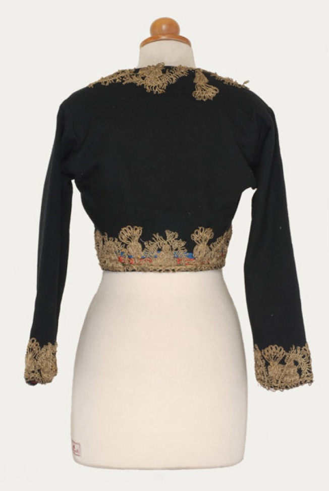 Sarka, sleeved jacket from Cyprus, back