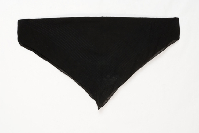 Mafessi, black cotton head kerchief