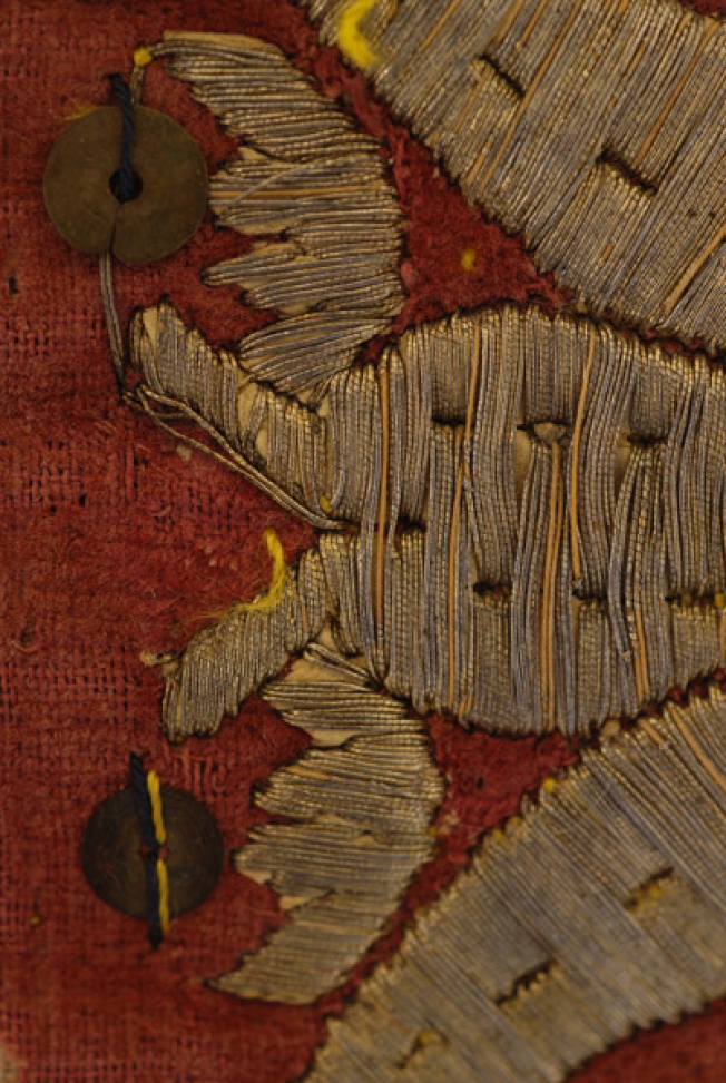 Detail of the decoration, spangles 