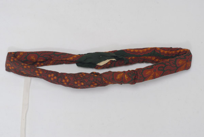 Tsaki, fabric printed strap, headdress accessory